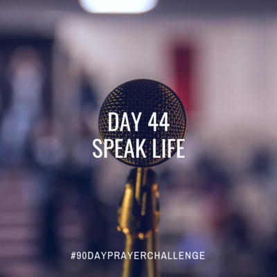DAY 44 90 DAY PRAYER CHALLENGE: SPEAK LIFE
