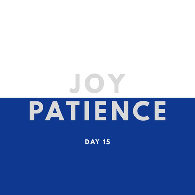 DAY 15 90 DAY PRAYER CHALLENGE: JOY & PATIENCE
