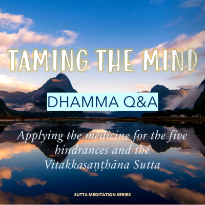 APPLYING THE MEDICINE FOR THE FIVE HINDRANCES AND THE VITAKKASAṆṬHĀNA SUTTA - Dhamma Q&A episode artwork