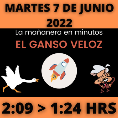 💩🐣 La mañanera en minutos | Martes 7 de junio 2022 | #López | El ganso veloz | #Mañanera | De 2:09 a 1:24. episode artwork