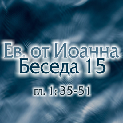 Евангелие от Иоанна. Беседа 15.