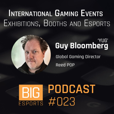 #023 - International Gaming Events, Exhibitions, Booths and Esports with Guy 'Yug' Blomberg (Global Gaming Director of Reed Pop)