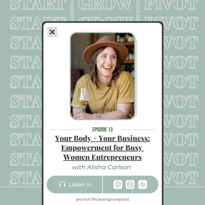 Ep 13. Your Body + Your Business: Empowerment for Busy Women Entrepreneurs