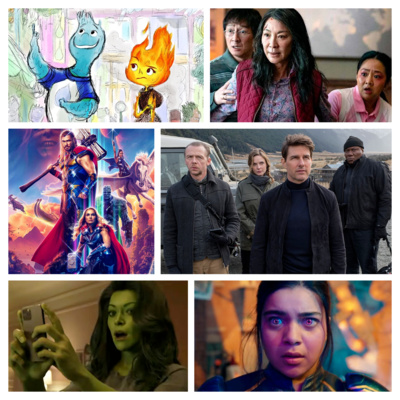 Thor Love & Thunder, She-Hulk, Daredevil, Skeleton Crew, Andor, Ms Marvel, Avatar 2, Mission Impossible + More episode artwork