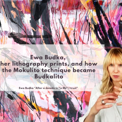 What is lithography? Ewa Budka, her lithography prints, and how Mokulito technique became Budkalito