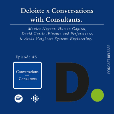 Deloitte Spin Off: Monica Nugent, David Curtis Finance and Arsha Varghese.