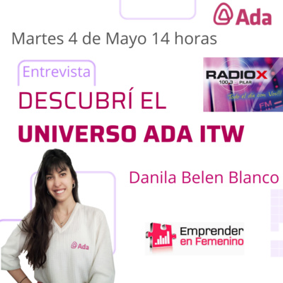 Mujer y tecnología junto a ADA IT