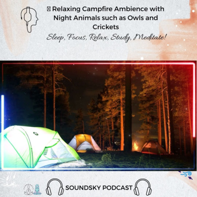 84. 🔥 Relaxing Campfire Ambience with Night Animals such as Owls and Crickets. Relaxation & Sleep- Focus, sleep sounds episode artwork