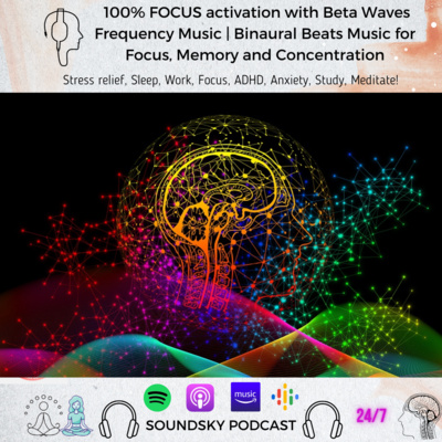 228. 100% BRAIN FOCUS activation with Beta Waves Frequency Music | Binaural Beats Music for Focus, Memory and Concentration episode artwork
