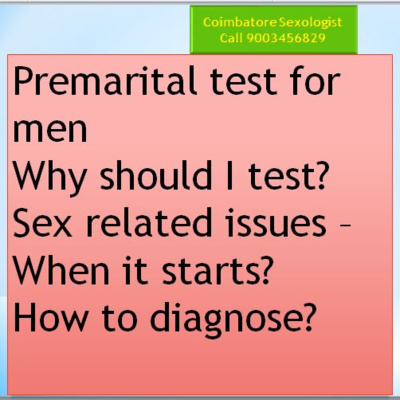 Premarital sex fitness test, 