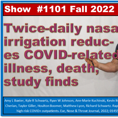 Twice-daily nasal irrigation reduces COVID-related illness, death, study finds