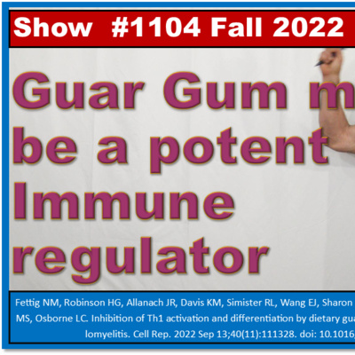 Guar Gum may be a potent Immune regulator