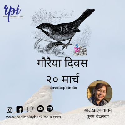 गौरैया दिवस 20 मार्च |आलेख एवं वाचन | पूनम चंद्रलेखा