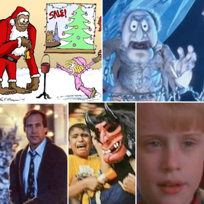 Christmas, Santa, Krampus and spirits.