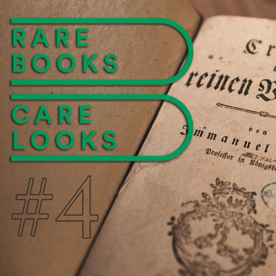 RARE BOOKS CARE LOOKS Folge 4: Immanuel Kant "Critik der reinen Vernunft"