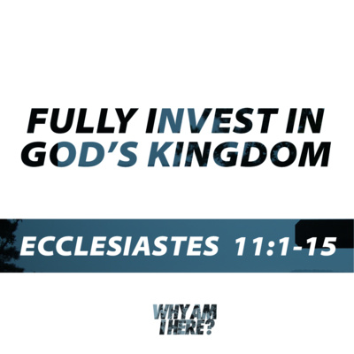 Ecclesiastes 11:1-15 - Fully Invest in God's Kingdom - Why Am I Here? Part 10 episode artwork