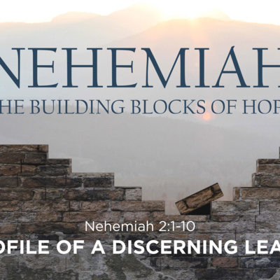 Nehemiah 2:1-10 - The Building Blocks Of Hope | Profile Of A Discerning Leader Nehemiah 2:1-10 - The Building Blocks Of Hope | Profile Of A Discerning Leader