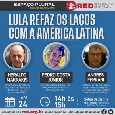 Espaço Plural, Debates e Entrevistas | Terça-feira 24/01/2023 episode artwork