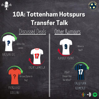 The SoccerKakis Podcast Episode 10A: Tottenham Hotspurs Transfer Talk