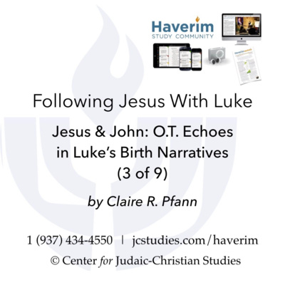 Jesus & John: O.T. Echoes in Luke’s Birth Narratives (3 of 9) - Claire R. Pfann episode artwork