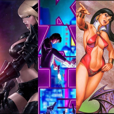 A mystical sword wielding temptress, an alien vampire vixen and Kate...