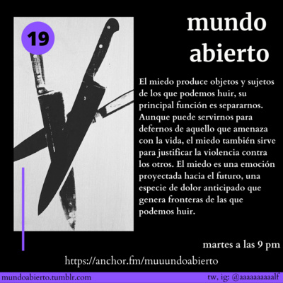 (MA19) el miedo es futurista