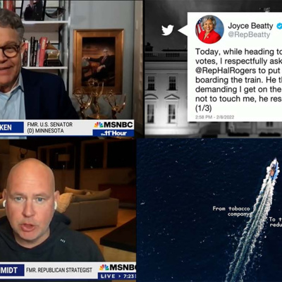 Al Franken: GOP Crazy - Steve Schmidt: GOP must not get back into political power - Rep. Assaulted