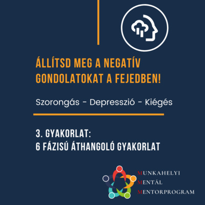 3. 6 fázisú áthangoló gyakorlat I Szorongás - Depresszió - Kiégés