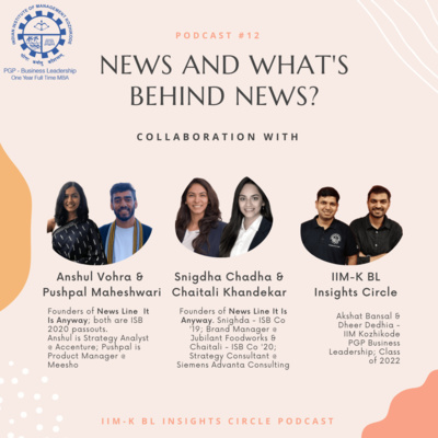 Podcast Series by IIM-K PGPBL Insights Circle (Dheer & Akshat)