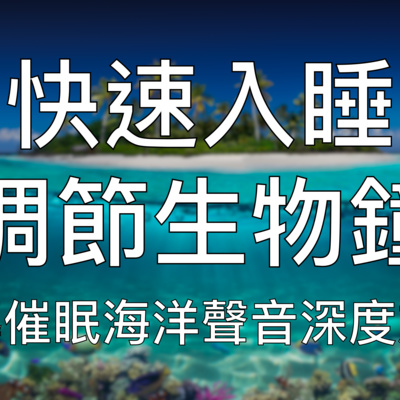 引導睡眠 | 一小時中文催眠調節生物鐘深度放鬆療愈海洋聲音