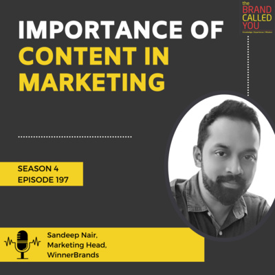 Evolving Role of a CMO | Sandeep Nair, Marketing Head, WinnerBrands
