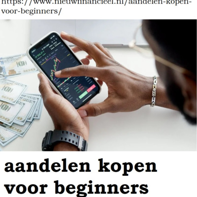 Aandelen kopen voor beginners