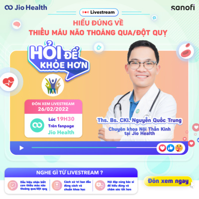 HỎI ĐỂ KHỎE HƠN: HIỂU ĐÚNG VỀ THIẾU MÁU NÃO THOÁNG QUA/ĐỘT QUỴ.