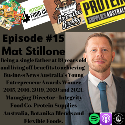 #15 Mat Stillone -$5000 self-funded success story that has grown into a multi-million dollar business. episode artwork