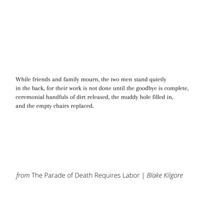 Poems by Blake Kilgore and Joanne M. Clarkson