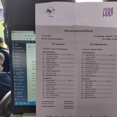 VfL-Heimatabend-Podcast der Osnabrücker Rundschau - 12. Folge Saison 2022/23: Rückblick 1860 München, Vorschau Elversberg, Stromverschwendung an der BB episode artwork