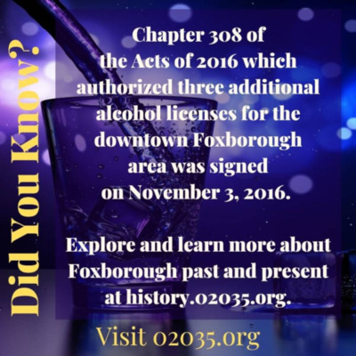 Today In Foxborough History (November 3)