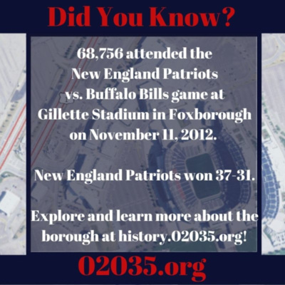Today In Foxborough History (November 11)