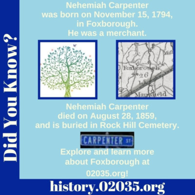 Today In Foxborough History (November 15)
