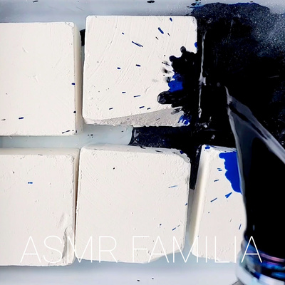 Pouring Over Blue Water onto Gym Chalk Blocks 🥳💙 25k Celebration Prep Series Pt 2