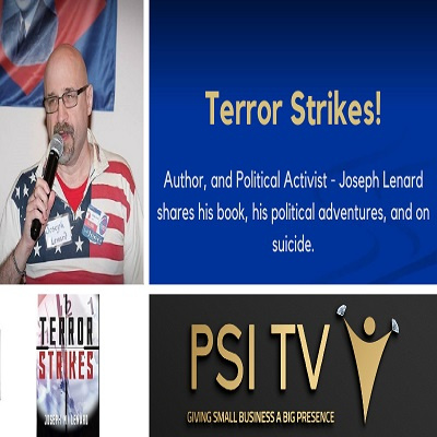 Terror Strikes (Book), with Author - Joseph Lenard