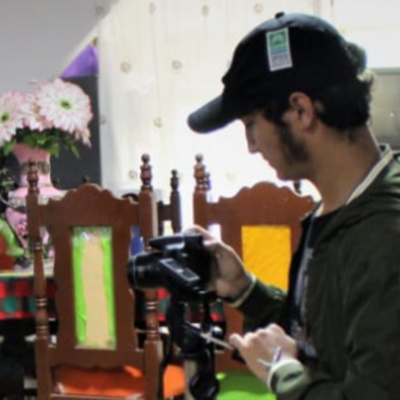 'Laboratorio Audiovisual Aromas del Café'; encuentro en la radio con John Wilson Ospina, realizador audiovisual y coordinador del laboratorio.