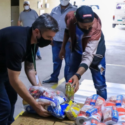 Arrecadação de alimentos continua