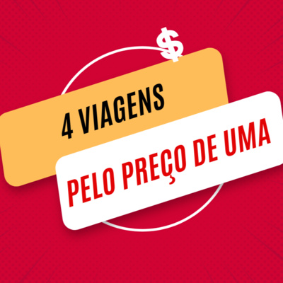4 viagens no ano (uma internacional) pelo preço de uma com milhas