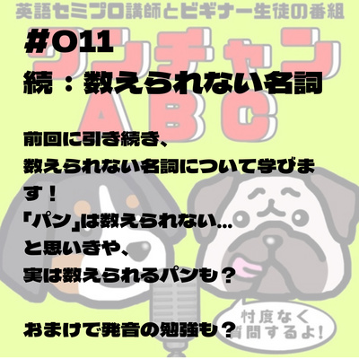 #011. 続:数えられない名詞とは?!