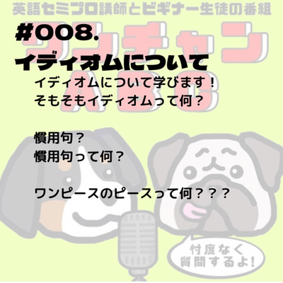 #008. イディオムについて