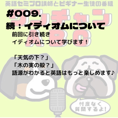 #009. 続:イディオムについて