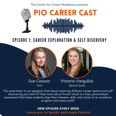 Pio Career Cast Career Discovery Guest Speaker: Victoria Vargulick