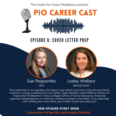 Cover Letter Prep - Episode 6. Guest Speaker: Lesley Wallace