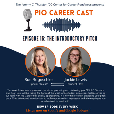 The Pitch with student Host Jackie Lewis and Sue Ragoschke as guest